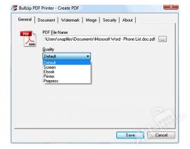 BullZip PDF Printer